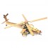 Handcrafted wooden scale model aircraft Sikorsky UH-60