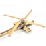 Handcrafted wooden scale model aircraft Sikorsky UH-60