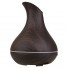 Wood Grain Aroma Diffuser, Essential Oil Diffuser with Mini Vase Tulip