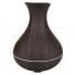Wood Grain Aroma Diffuser, Essential Oil Diffuser with Mini Vase Tulip