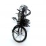 Girls Bicycle Sculpture Model Metal Art
