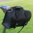 Bicycle Saddle Bag / Handlebar / Frame Bag in Black Red stitching