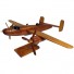 Boeing 25 Mitchell Natural Mohogany Wood Model B-25 airplane