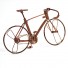 Bicycle Wire Art Sculpture handmade bike copper color - men's gear