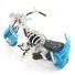 Dragon Motorcycle Model - Wire Art Model in Blue