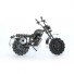 Metal Dual Sport : Motorcycle Metal Sculpture - 23cm, Silver (SPO4)