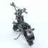 Metal Dual Sport : Motorcycle Metal Sculpture - 23cm, Silver (SPO4)