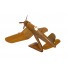 F4U-4 Corsair Natural Mohogany Wood : Military Aircraft Model