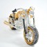 Harley-Davidson Fatboy, Aluminium Wire Art Sculpture Motorcycle handmade