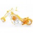 Harley-Davidson Wire Art Motorcycle Model - Gold