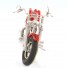 Wire Art Motorcycle Red - Handmade Aluminium Wire Art Sculpture