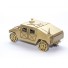 Military Humvee (Gold) Model from Scrap Metal Art
