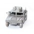 Military Humvee (Gray) Metal Model with machine gun Scrap Metal Sculpture