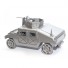 Military Humvee (Gray) Metal Model with machine gun Scrap Metal Sculpture