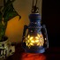 Earthen handmade terracotta and Handpainted T-light holders Hanging Lantern shape