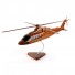 Sikorsky S-76 Natural Mohogany Wood