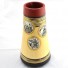 Earthen handmade and handpainted terracotta Vase A-shape golden black1 