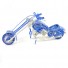 Harley-Davidson Wire Art Motorcycle Model - Blue