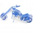 Harley-Davidson Wire Art Motorcycle Model - Blue