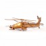Boeing Ah-64 Apache mahogany wooden scale model