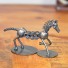 Horse Rearing, Horse Trotting - Recycled Metal Sculpture Handmade Art