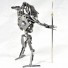 Predator with Spear Metal Sculpture Model : Predator Scrap Metal Sculpture