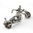 Harley Davidson : Motorcycle Model Metal Sculpture - 18cm, Gray Small