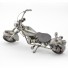 Harley Davidson : Motorcycle Model Metal Sculpture - 18cm, Gray Small