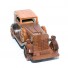 Wooden Mahogany Old Car with Black Box scale model - Handcrafted