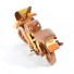 Racing Wooden Motorcycle Model : Multicoloured Racing Bike