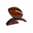 engraved Football Mahogany Wooden Football Model : Handcrafted