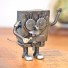 Spongebob Sponge Recycled Scrap Metal Sculpture Handmade Statue