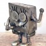 Spongebob Sponge Recycled Scrap Metal Sculpture Handmade Statue