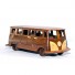 Mahogany Wood Volkswagen Bus scale model - handcrafted