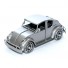 Volkswagen Car Metal Art Sculpture - 24cm, Gray (VSW01)