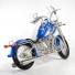 Handmade Aluminium Wire Art Sculpture Motorcycle (Blue)