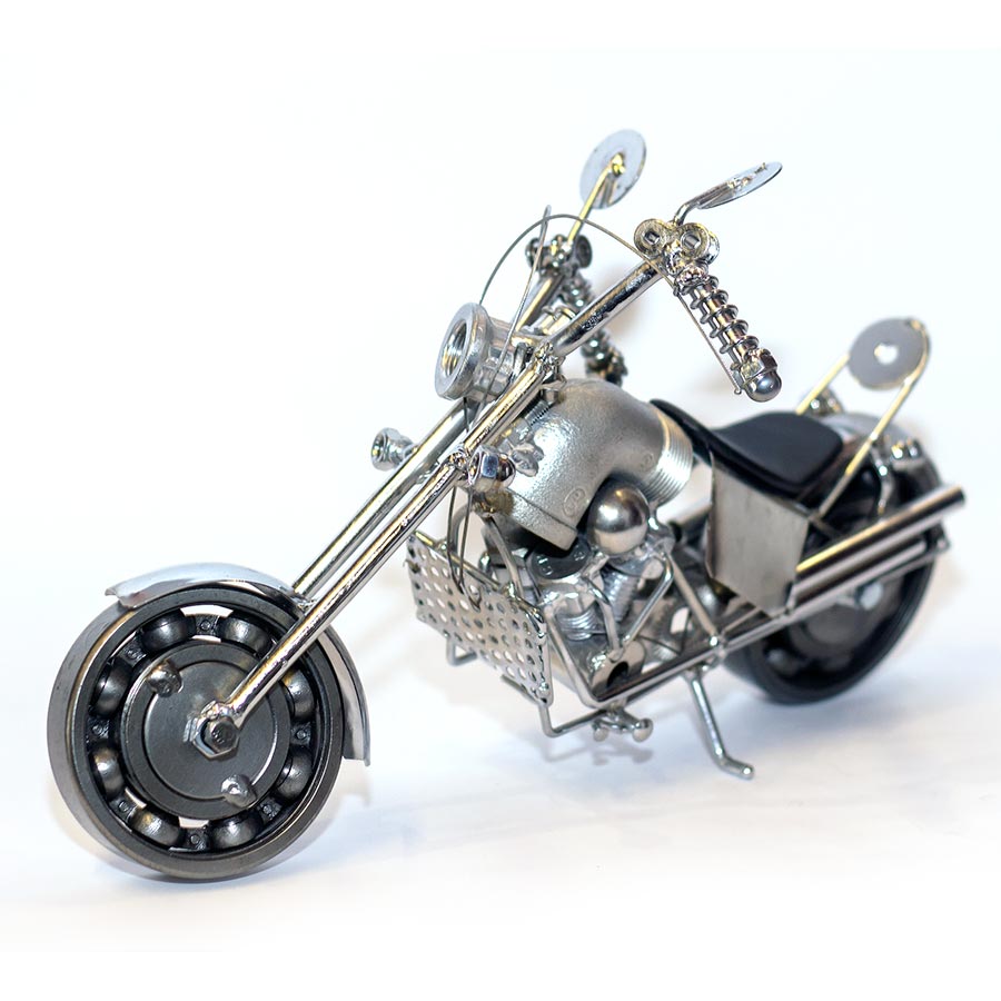 Harley Davidson Metal Motorcycle Sculpture